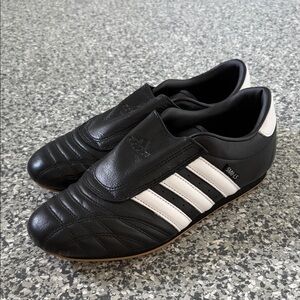 Adidas Black and White Athletic Shoes